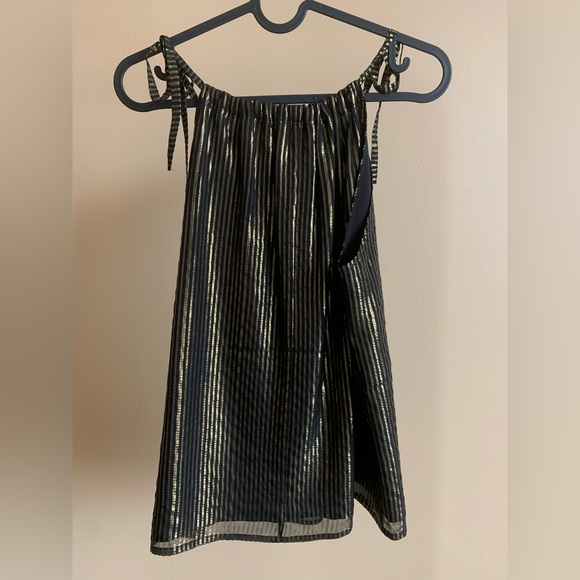 MADEWELL Metallic Striped Cami Top Size 0 - Picture 6 of 8